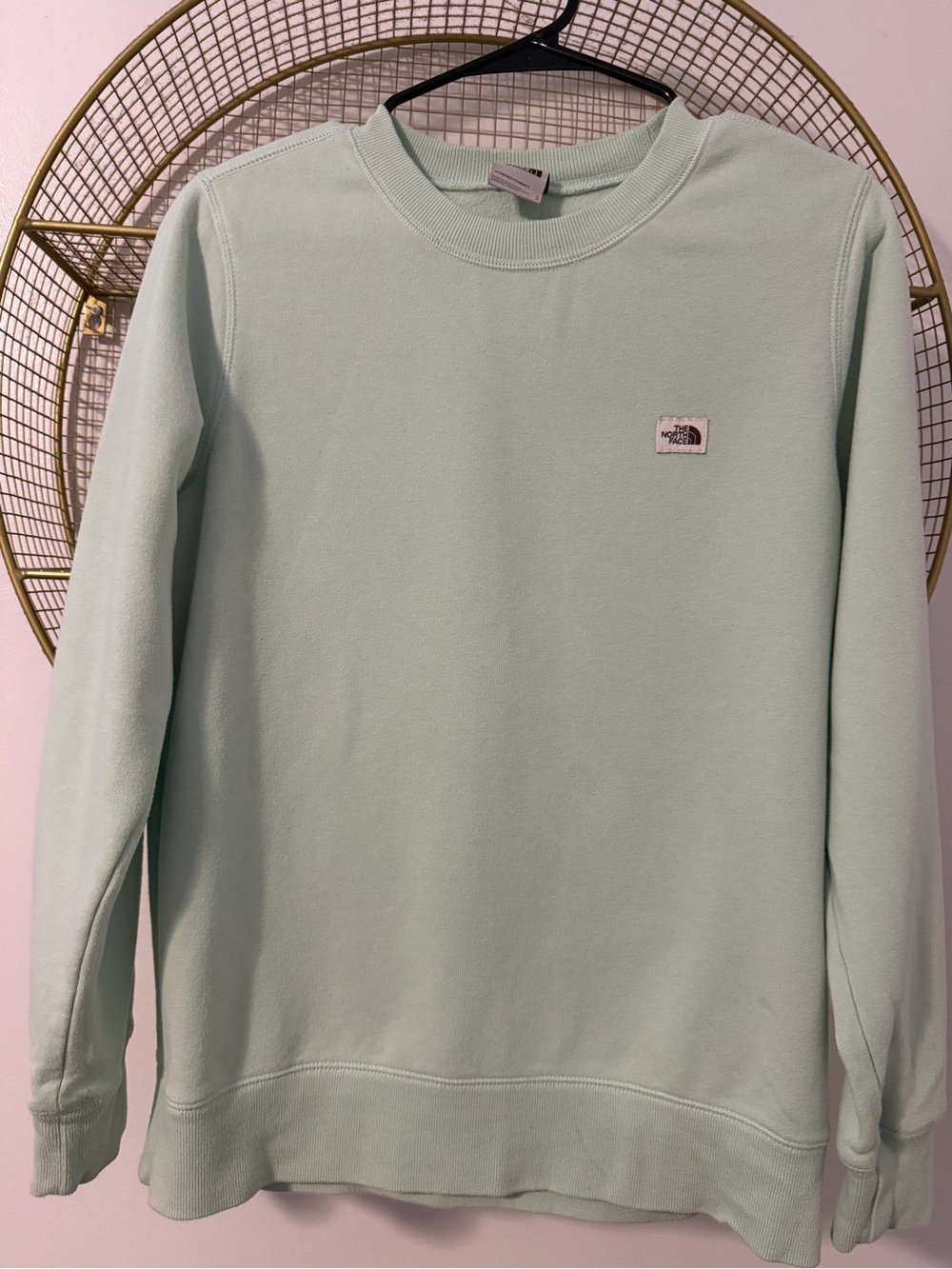 The North Face Heritage Patch Crewneck Sweatshirt - Mint Green - Medium